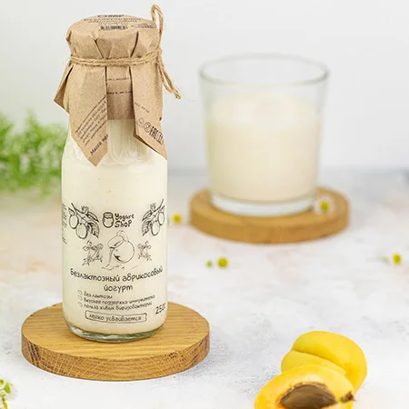 Безлактозный абрикосовый питьевой йогурт